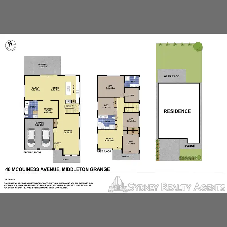 Floorplan of Homely house listing, 46 Mcguiness Avenue, Middleton Grange NSW 2171