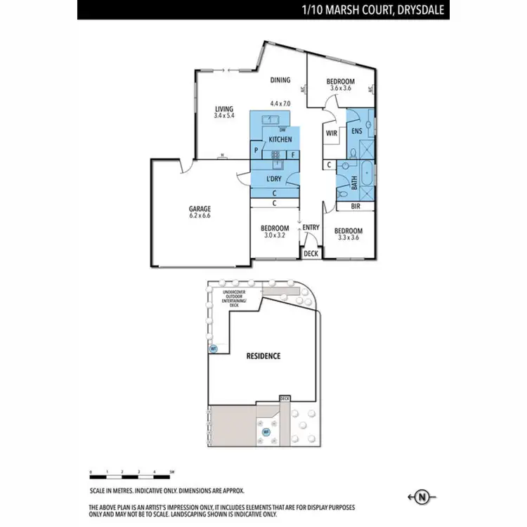 Floorplan of Homely house listing, 1/10 Marsh Court, Drysdale VIC 3222
