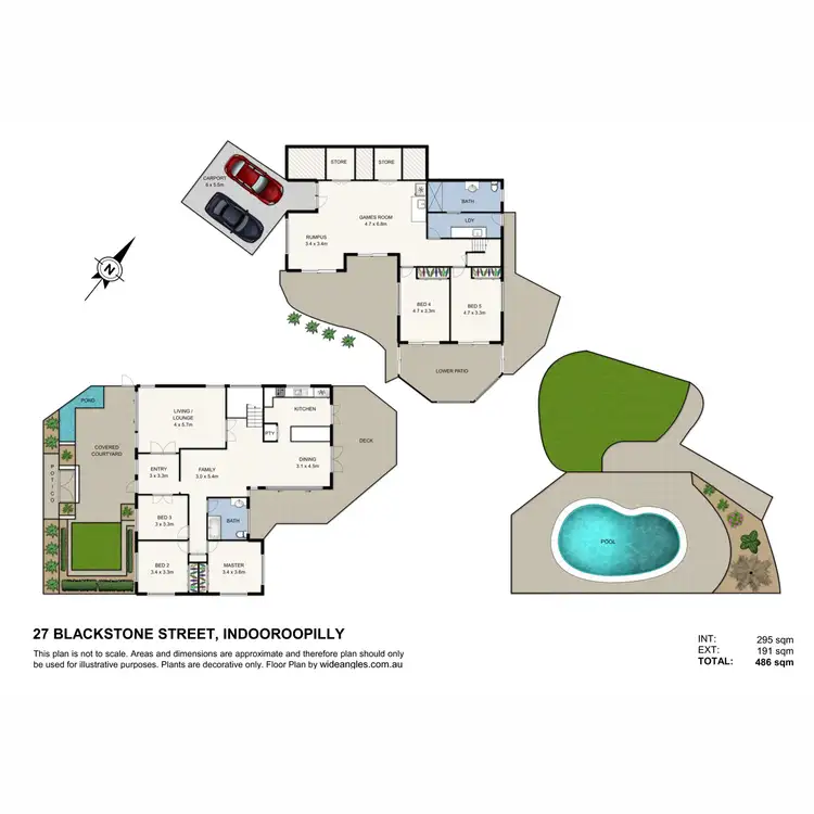 Floorplan of Homely house listing, 27 Blackstone Street, Indooroopilly QLD 4068