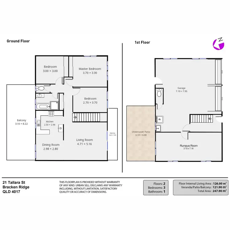 Floorplan of Homely house listing, 21 Tallara Street, Bracken Ridge QLD 4017