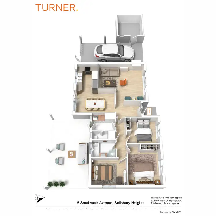 Floorplan of Homely house listing, 6 Southwark Avenue, Salisbury Heights SA 5109
