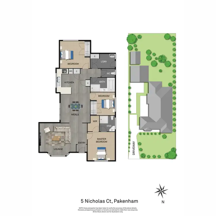 Floorplan of Homely house listing, 5 Nicholas Court, Pakenham VIC 3810
