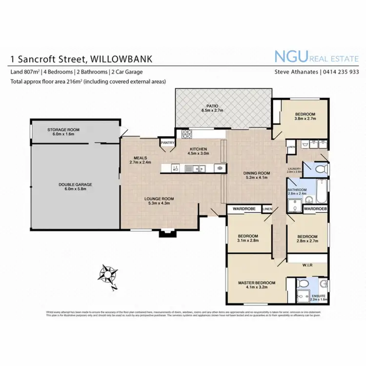 Floorplan of Homely house listing, 1 Sancroft Street, Willowbank QLD 4306