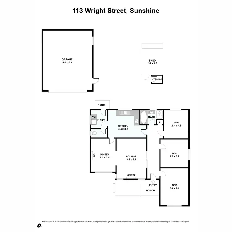 Floorplan of Homely house listing, 113 Wright Street, Sunshine VIC 3020
