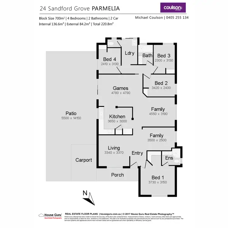 Floorplan of Homely house listing, 24 Sandford Grove, Parmelia WA 6167