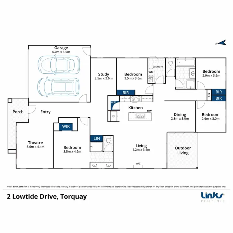 Floorplan of Homely house listing, 2 Lowtide Drive, Torquay VIC 3228