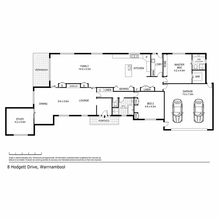 Floorplan of Homely house listing, 8 Hodgetts Drive, Warrnambool VIC 3280