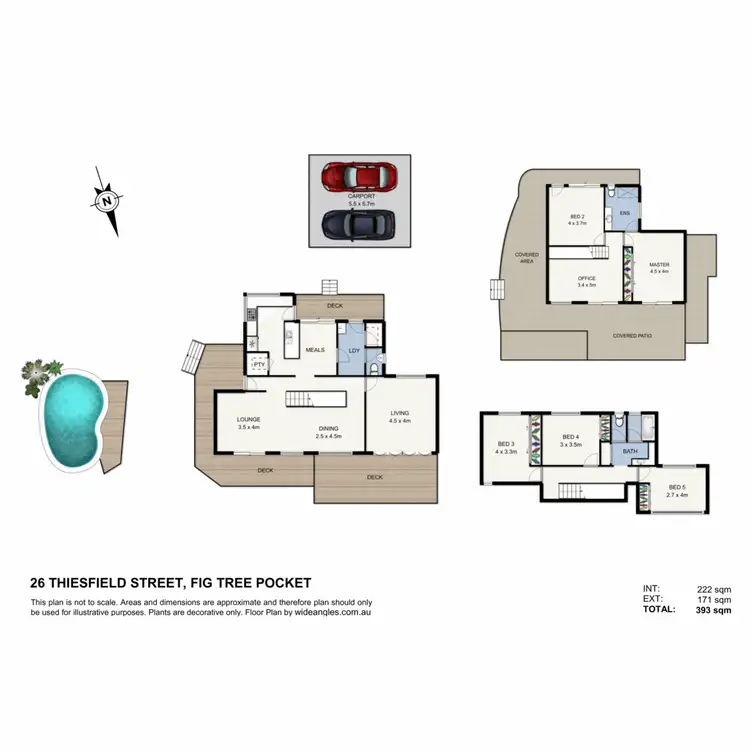 Floorplan of Homely house listing, 26 Thiesfield Street, Fig Tree Pocket QLD 4069