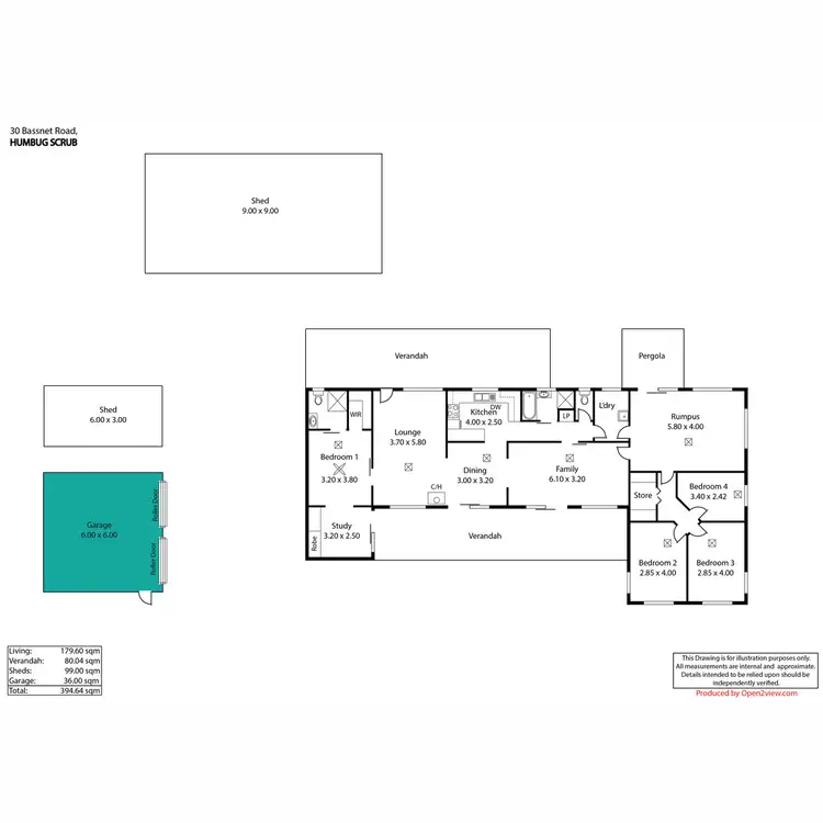 Floorplan of Homely house listing, 30 Bassnet Road, One Tree Hill SA 5114