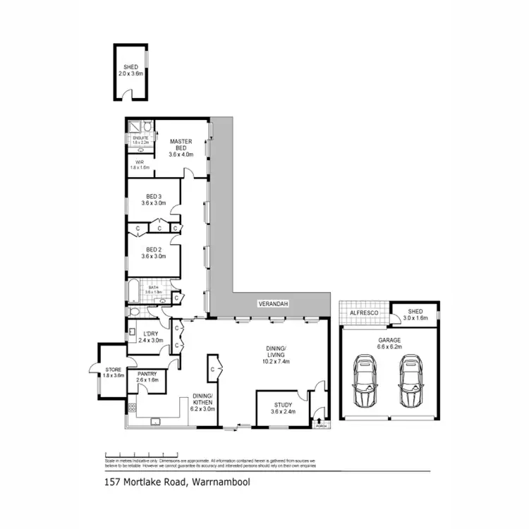 Floorplan of Homely house listing, 157 Mortlake Road, Warrnambool VIC 3280