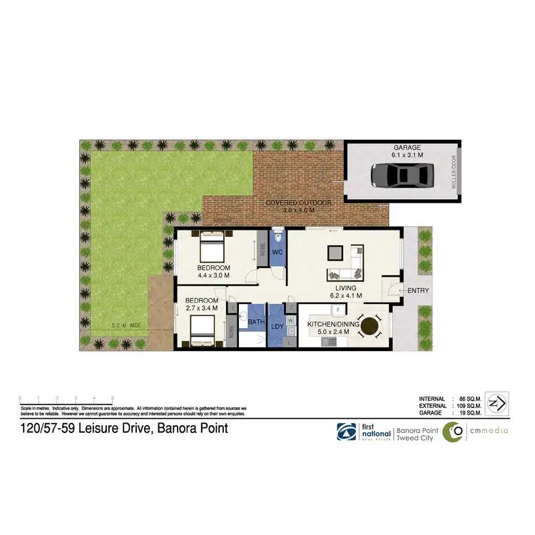 Floorplan of Homely villa listing, 120/57-59 Leisure Drive, Banora Point NSW 2486