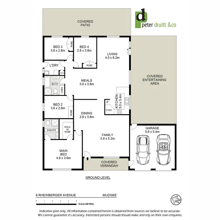Floorplan of Homely house listing, 6 Rheinberger Avenue, Mudgee NSW 2850