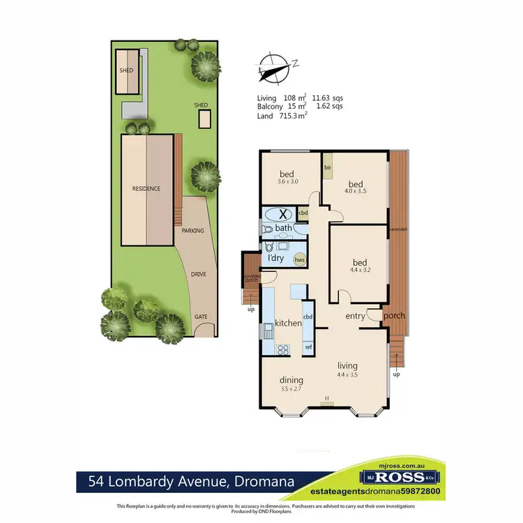 Floorplan of Homely house listing, 54 Lombardy Avenue, Dromana VIC 3936