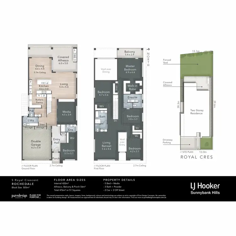 Floorplan of Homely house listing, 5 Royal Crescent, Rochedale QLD 4123