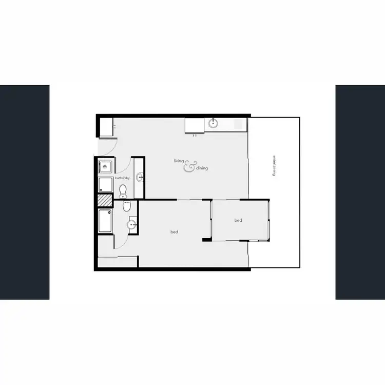 Floorplan of Homely apartment listing, 2409/2-22 Veivers Road, Palm Cove QLD 4879