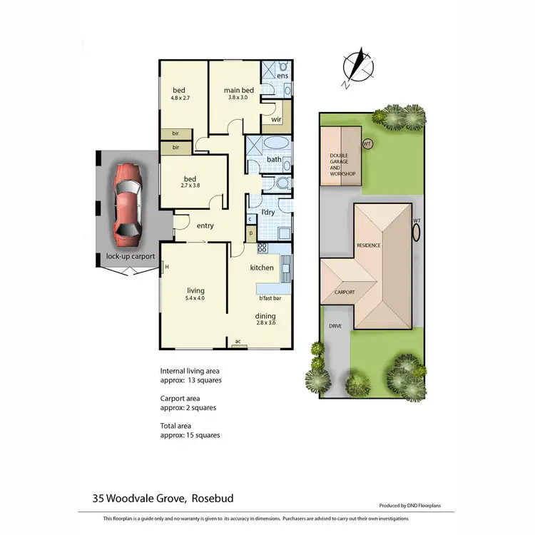 Floorplan of Homely house listing, 35 Woodvale Grove, Rosebud VIC 3939