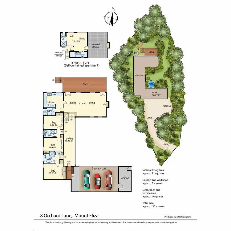Floorplan of Homely house listing, 8 Orchard Lane, Mount Eliza VIC 3930