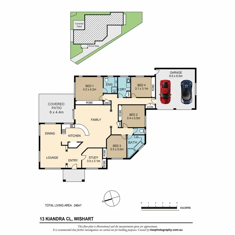 Floorplan of Homely house listing, 13 Kiandra Close, Wishart QLD 4122