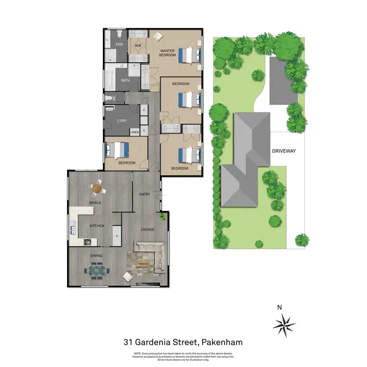 Floorplan of Homely house listing, 31 Gardenia Street, Pakenham VIC 3810