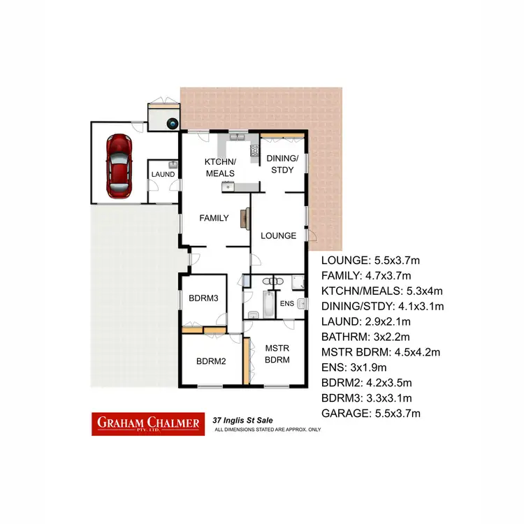 Floorplan of Homely house listing, 37 Inglis Street, Sale VIC 3850
