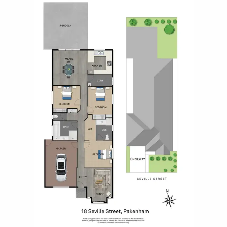 Floorplan of Homely house listing, 18 Seville Street, Pakenham VIC 3810