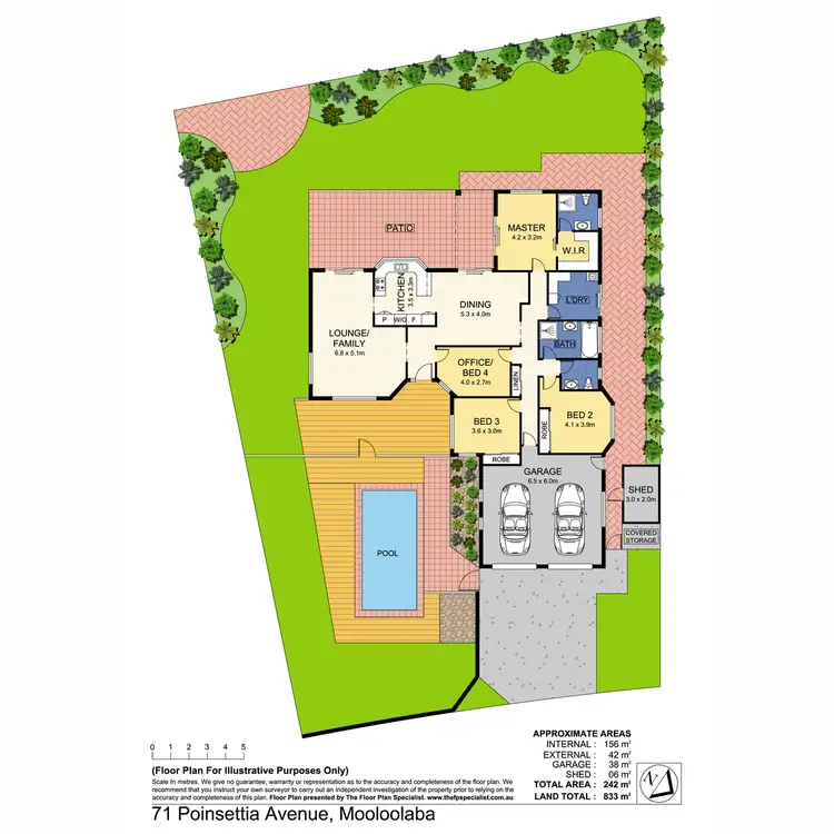 Floorplan of Homely house listing, 71 Poinsettia Avenue, Mooloolaba QLD 4557