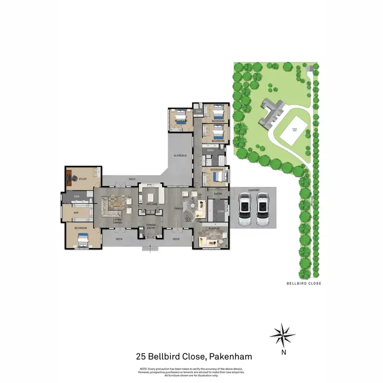 Floorplan of Homely house listing, 25 Bellbird Close, Pakenham VIC 3810