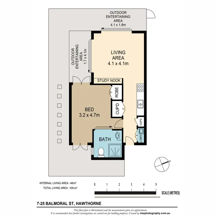 Floorplan of Homely unit listing, 7/25 Balmoral Street, Hawthorne QLD 4171