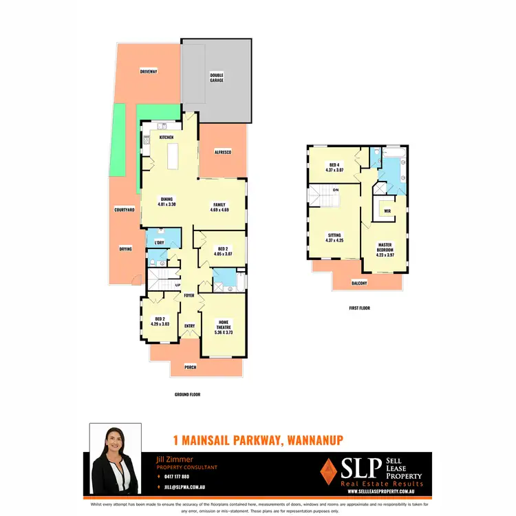Floorplan of Homely house listing, 1 Mainsail Parkway, Wannanup WA 6210