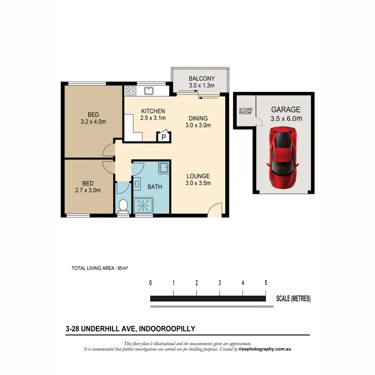 Floorplan of Homely unit listing, 3/28 UNDERHILL Avenue, Indooroopilly QLD 4068