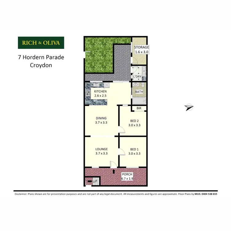 Floorplan of Homely semi-detached listing, 7 Hordern Parade, Croydon NSW 2132