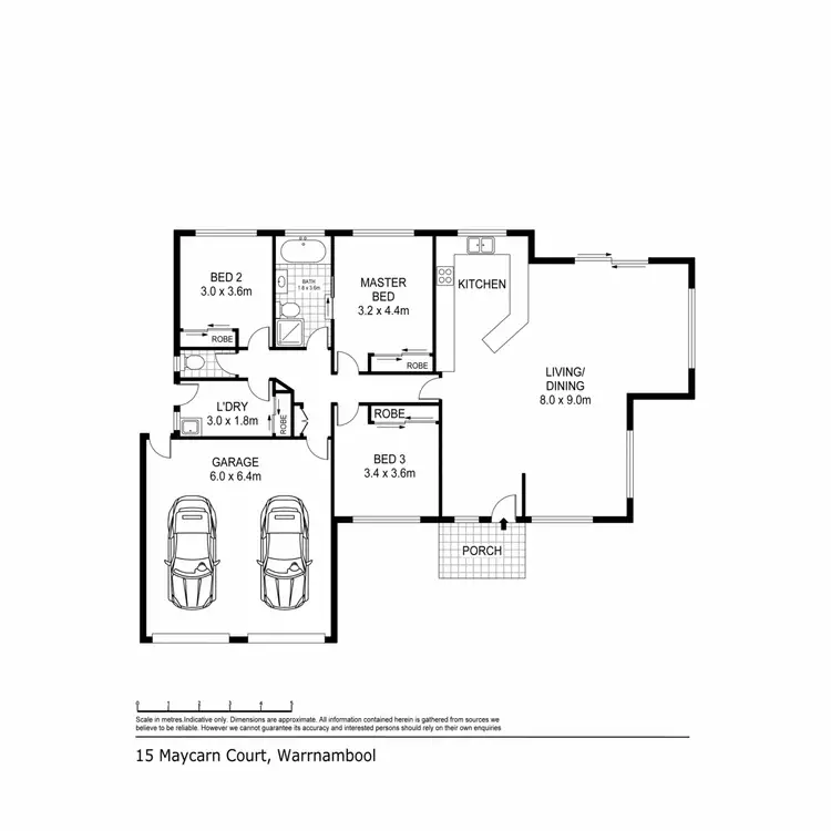 Floorplan of Homely house listing, 15 Maycarn Court, Warrnambool VIC 3280