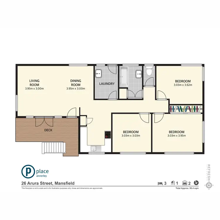 Floorplan of Homely house listing, 26 Arura Street, Mansfield QLD 4122