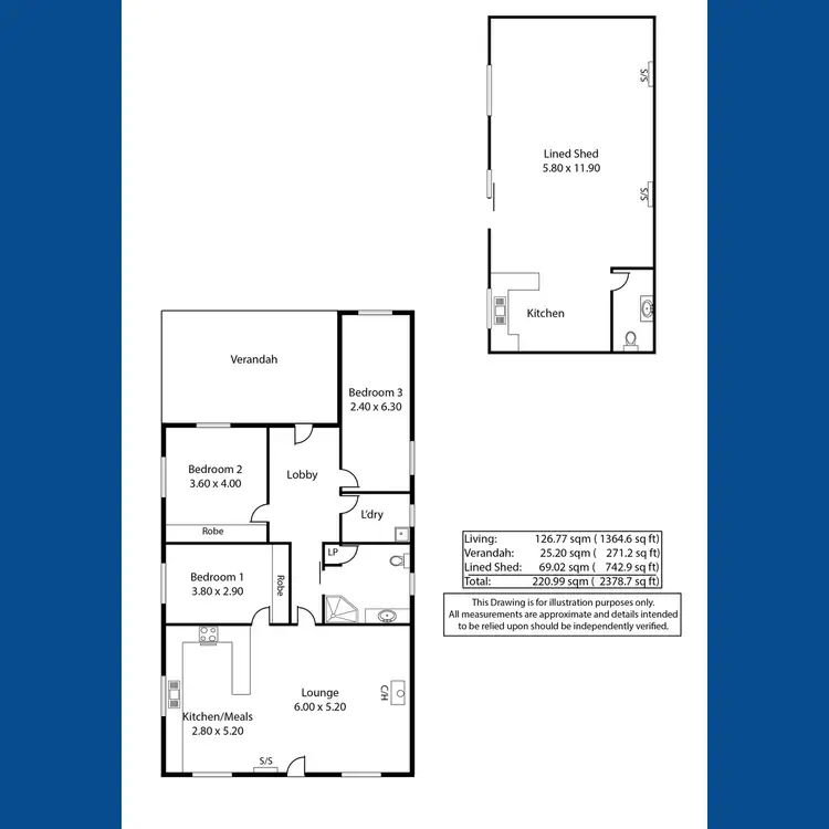 Floorplan of Homely rural property listing, 8 Chandler Road, Halbury SA 5461