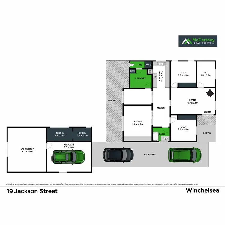 Floorplan of Homely house listing, 19 Jackson Street, Winchelsea VIC 3241