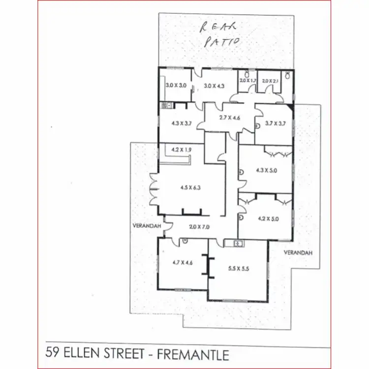 Floorplan of Homely house listing, 59 Ellen Street, Fremantle WA 6160