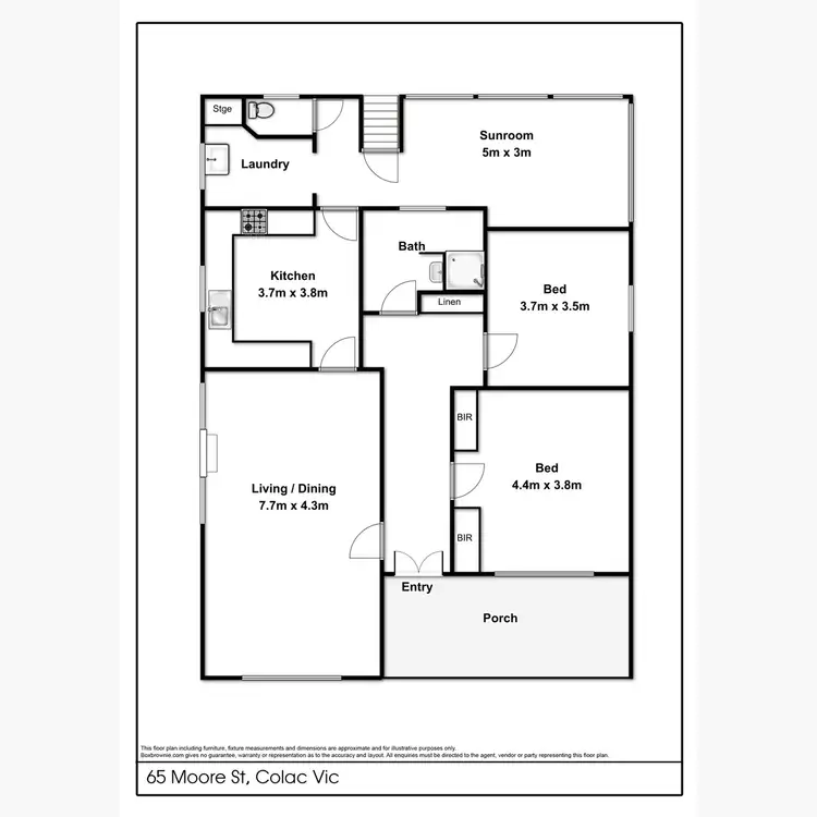 Floorplan of Homely house listing, 65 Moore Street, Colac VIC 3250