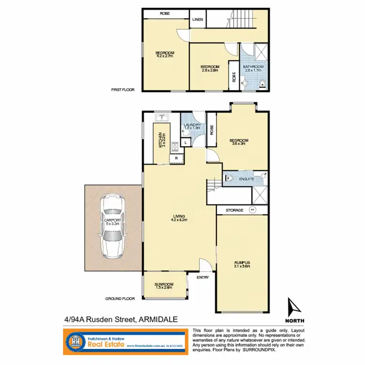 Floorplan of Homely apartment listing, 4/94A Rusden Street, Armidale NSW 2350