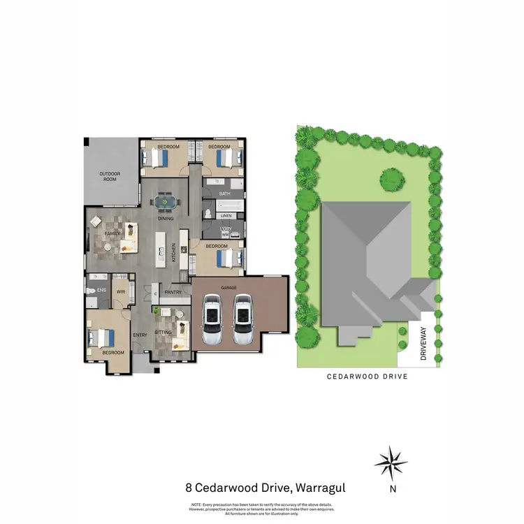 Floorplan of Homely house listing, 8 Cedarwood Drive, Warragul VIC 3820