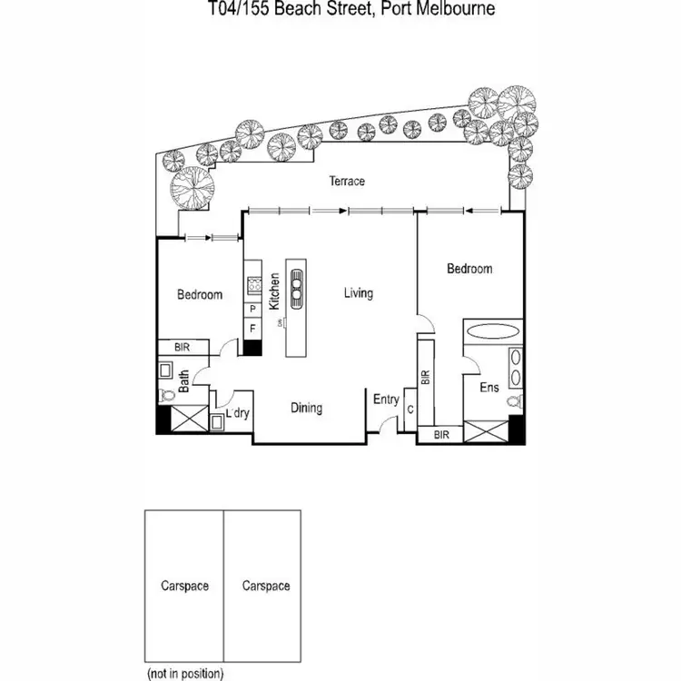 Floorplan of Homely apartment listing, T04/155 Beach Street, Port Melbourne VIC 3207