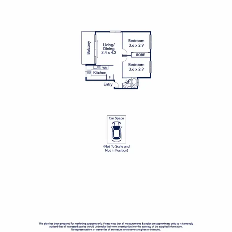 Floorplan of Homely apartment listing, 1/121 Wellington Street, Flemington VIC 3031