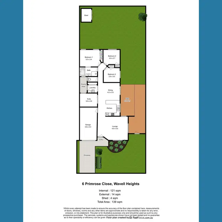Floorplan of Homely house listing, 6 Primrose Close, Wavell Heights QLD 4012