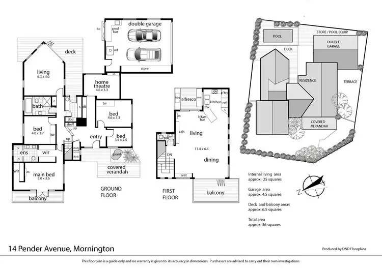 Floorplan of Homely house listing, 14 Pender Avenue, Mornington VIC 3931