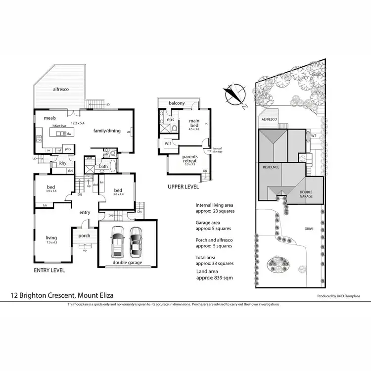 Floorplan of Homely house listing, 12 Brighton Crescent, Mount Eliza VIC 3930