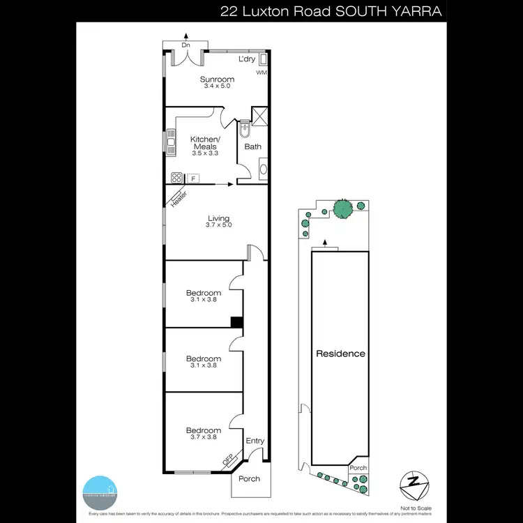 Floorplan of Homely house listing, 22 Luxton Road, South Yarra VIC 3141