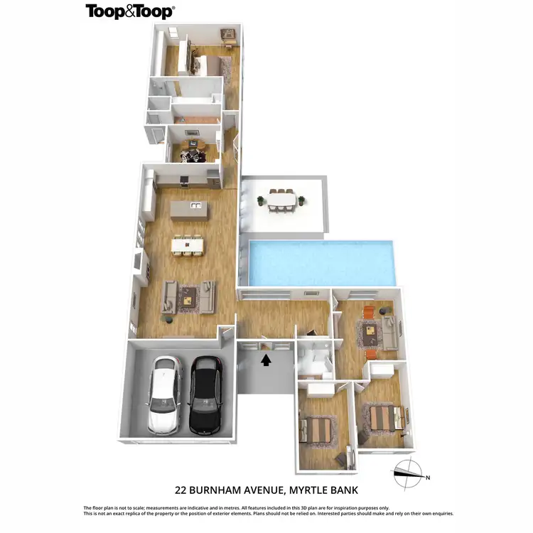Floorplan of Homely house listing, 22 Burnham Avenue, Myrtle Bank SA 5064