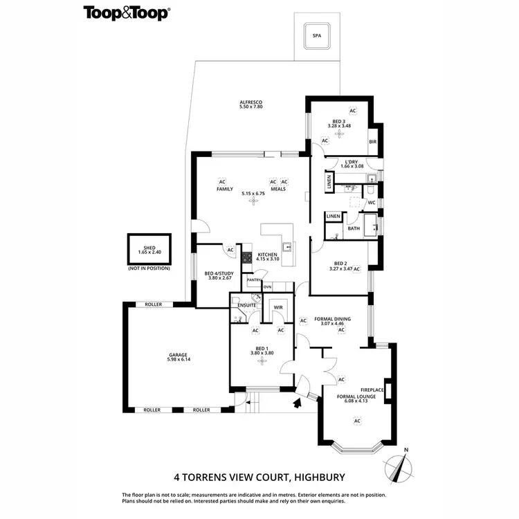 Floorplan of Homely house listing, 4 Torrens View Court, Highbury SA 5089