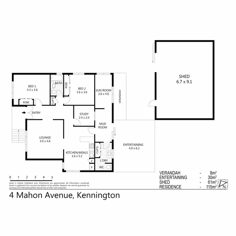 Floorplan of Homely house listing, 4 Mahon Avenue, Kennington VIC 3550