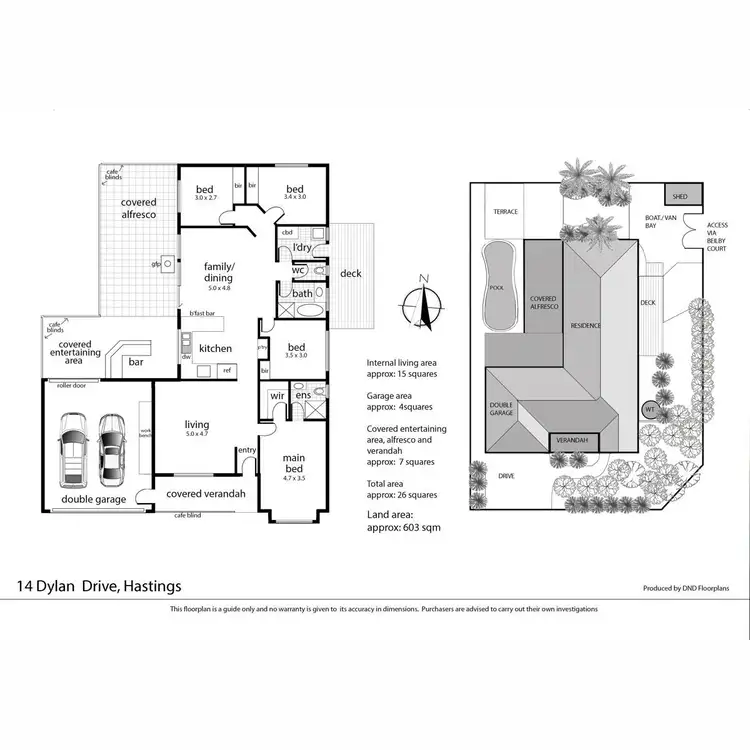 Floorplan of Homely house listing, 14 Dylan Drive, Hastings VIC 3915
