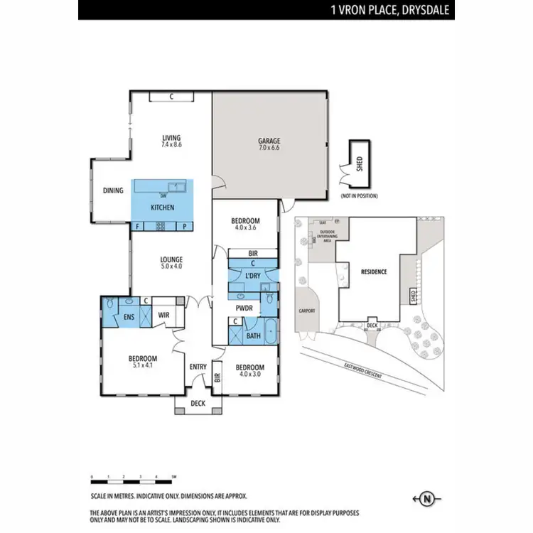 Floorplan of Homely house listing, 1 Vron Place, Drysdale VIC 3222